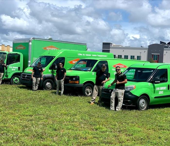 SERVPRO of East Davie/Cooper City technicians are ready to help with storm damage